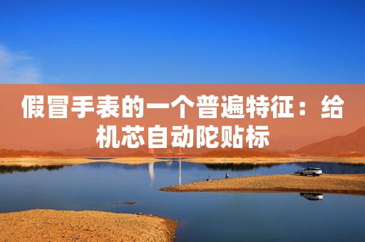 假冒手表的一個普遍特征：給機芯自動陀貼標