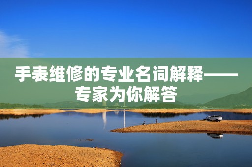 手表維修的專業(yè)名詞解釋——專家為你解答