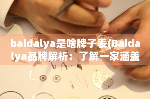 baidalya是啥牌子表(Baidalya品牌解析：了解一家涵蓋多種產(chǎn)品的知名企業(yè))