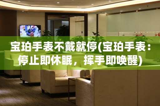 寶珀手表不戴就停(寶珀手表：停止即休眠，揮手即喚醒)