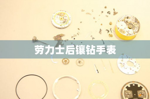 勞力士后鑲鉆手表