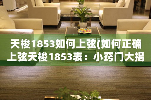 天梭1853如何上弦(如何正確上弦天梭1853表：小竅門大揭秘)