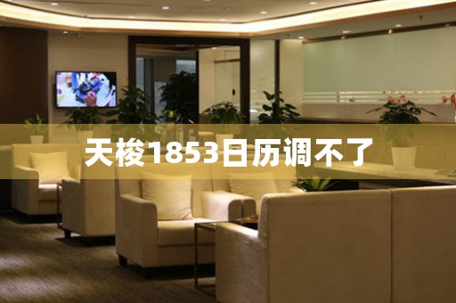 天梭1853日歷調(diào)不了