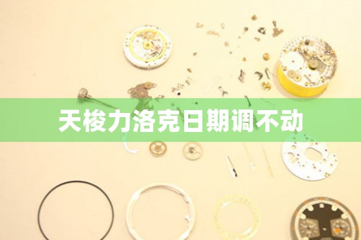 天梭力洛克日期調(diào)不動