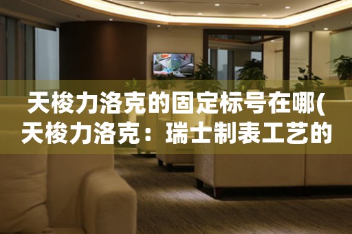 天梭力洛克的固定標(biāo)號在哪(天梭力洛克：瑞士制表工藝的極致體現(xiàn))
