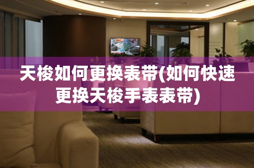 天梭如何更換表帶(如何快速更換天梭手表表帶)