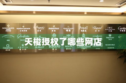 天梭授權(quán)了哪些網(wǎng)店