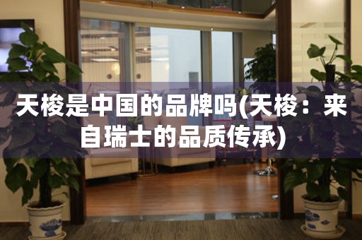 天梭是中國(guó)的品牌嗎(天梭：來(lái)自瑞士的品質(zhì)傳承)