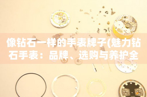 像鉆石一樣的手表牌子(魅力鉆石手表：品牌、選購(gòu)與養(yǎng)護(hù)全指南)