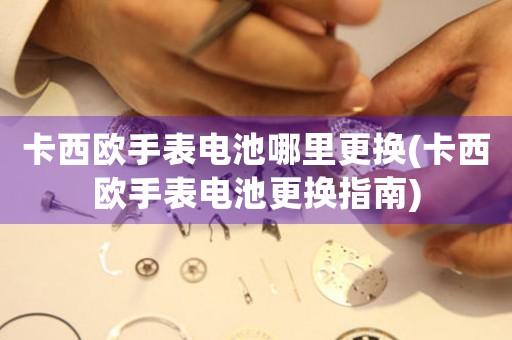 卡西歐手表電池哪里更換(卡西歐手表電池更換指南)