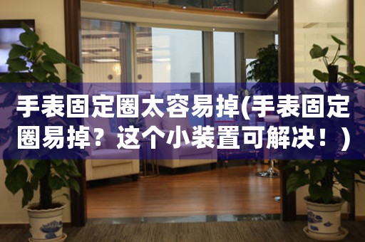 手表固定圈太容易掉(手表固定圈易掉？這個(gè)小裝置可解決！)