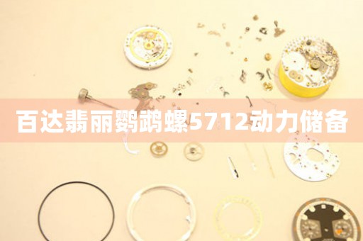 百達(dá)翡麗鸚鵡螺5712動(dòng)力儲(chǔ)備