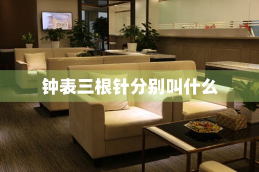 鐘表三根針?lè)謩e叫什么