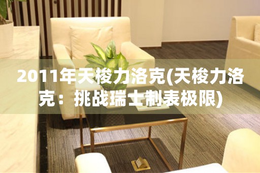 2011年天梭力洛克(天梭力洛克：挑戰(zhàn)瑞士制表極限)