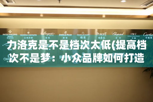 力洛克是不是檔次太低(提高檔次不是夢：小眾品牌如何打造高端形象)