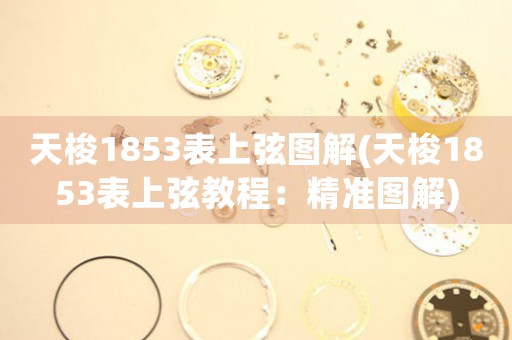 天梭1853表上弦圖解(天梭1853表上弦教程：精準圖解)