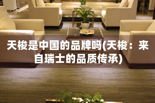 天梭是中國的品牌嗎(天梭：來自瑞士的品質(zhì)傳承)