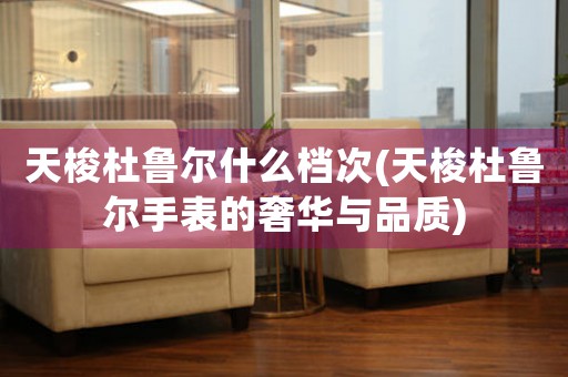 天梭杜魯爾什么檔次(天梭杜魯爾手表的奢華與品質(zhì))