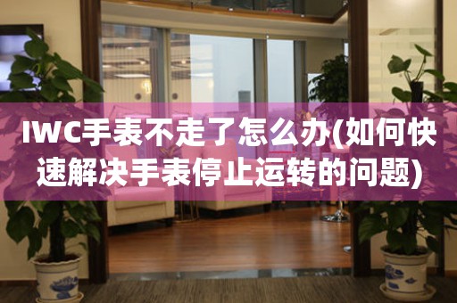 IWC手表不走了怎么辦(如何快速解決手表停止運(yùn)轉(zhuǎn)的問題)