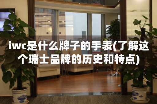 iwc是什么牌子的手表(了解這個(gè)瑞士品牌的歷史和特點(diǎn))