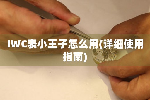IWC表小王子怎么用(詳細(xì)使用指南)