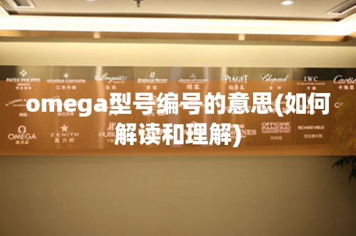 omega型號編號的意思(如何解讀和理解)