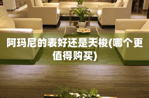 阿瑪尼的表好還是天梭(哪個更值得購買)