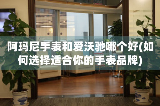 阿瑪尼手表和愛沃馳哪個好(如何選擇適合你的手表品牌)