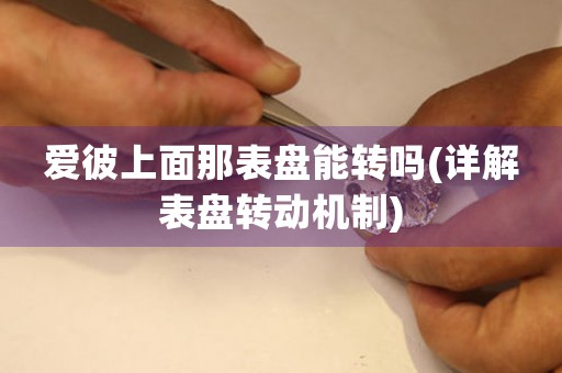 愛彼上面那表盤能轉(zhuǎn)嗎(詳解表盤轉(zhuǎn)動機制)