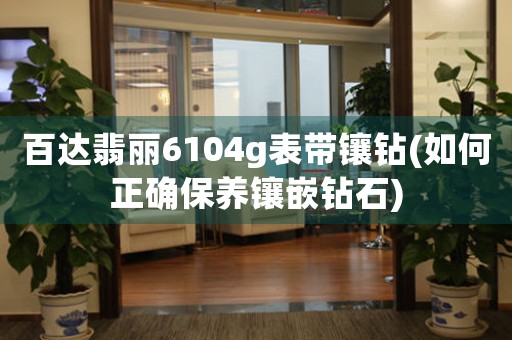 百達(dá)翡麗6104g表帶鑲鉆(如何正確保養(yǎng)鑲嵌鉆石)