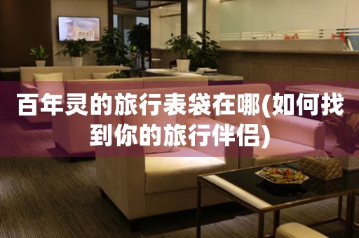 百年靈的旅行表袋在哪(如何找到你的旅行伴侶)