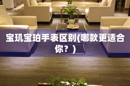 寶璣寶珀手表區(qū)別(哪款更適合你？)