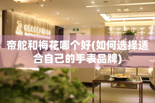 帝舵和梅花哪個好(如何選擇適合自己的手表品牌)