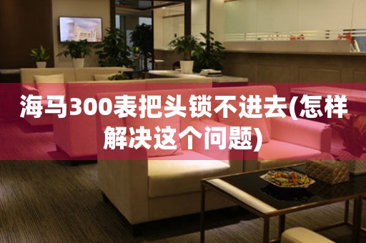 海馬300表把頭鎖不進(jìn)去(怎樣解決這個(gè)問題)