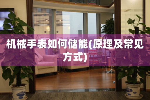 機(jī)械手表如何儲(chǔ)能(原理及常見方式)