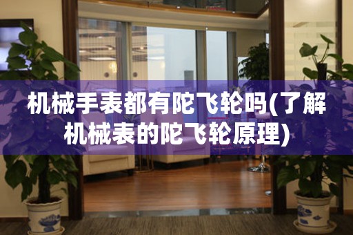 機(jī)械手表都有陀飛輪嗎(了解機(jī)械表的陀飛輪原理)