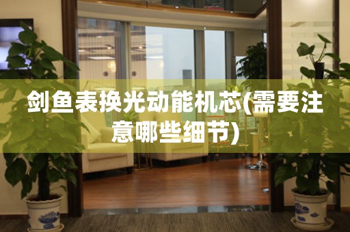 劍魚表換光動能機芯(需要注意哪些細節(jié))