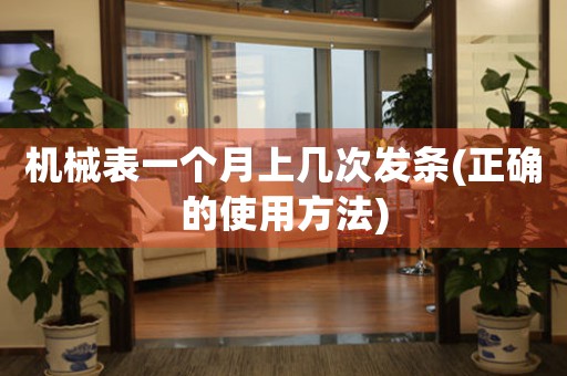 機械表一個月上幾次發(fā)條(正確的使用方法)