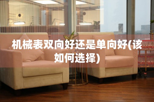 機(jī)械表雙向好還是單向好(該如何選擇)