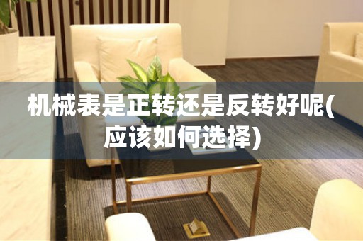 機(jī)械表是正轉(zhuǎn)還是反轉(zhuǎn)好呢(應(yīng)該如何選擇)