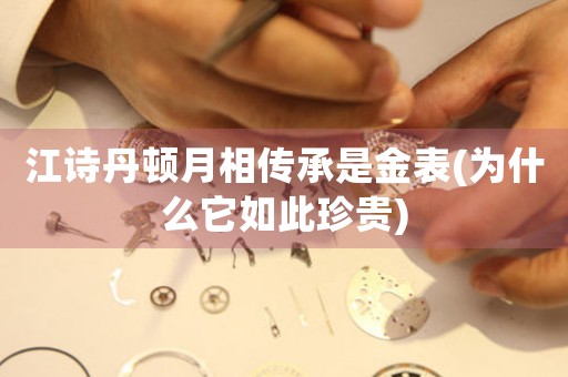 江詩丹頓月相傳承是金表(為什么它如此珍貴)