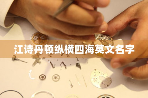 江詩(shī)丹頓縱橫四海英文名字