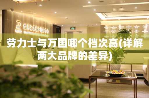 勞力士與萬國哪個檔次高(詳解兩大品牌的差異)