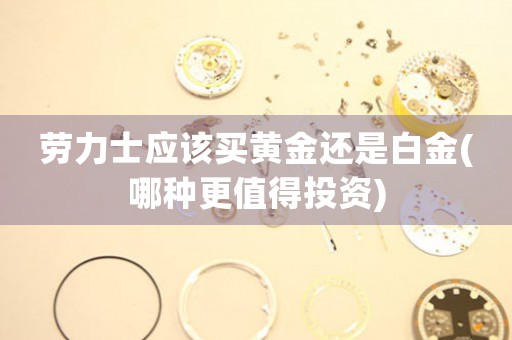勞力士應該買黃金還是白金(哪種更值得投資)