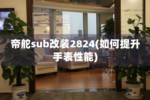 帝舵sub改裝2824(如何提升手表性能)