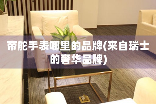 帝舵手表哪里的品牌(來自瑞士的奢華品牌)