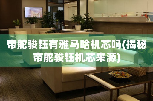 帝舵駿鈺有雅馬哈機芯嗎(揭秘帝舵駿鈺機芯來源)