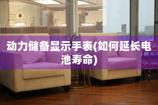 動(dòng)力儲(chǔ)備顯示手表(如何延長(zhǎng)電池壽命)