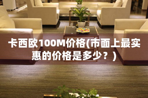 卡西歐100M價格(市面上最實惠的價格是多少？)
