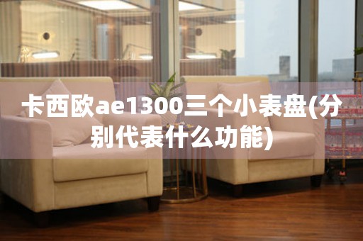 卡西歐ae1300三個小表盤(分別代表什么功能)
